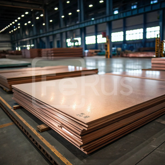 Лист медный 1х1000х2000 мм OF-OK ГОСТ 15471-2014