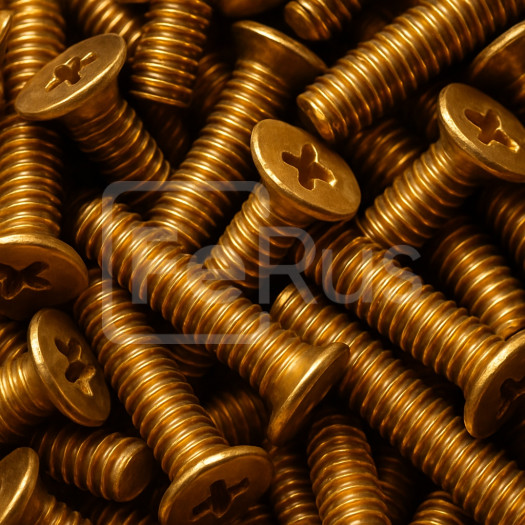Винт бронзовый М18 шаг резьбы 2,5 мм БрАМц9-2 ГОСТ 1759.0-87