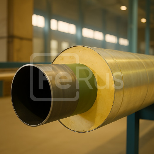 Труба ППУ стальная оболочка 1100х920х10 мм 10Г2С1 ГОСТ 30732-2006